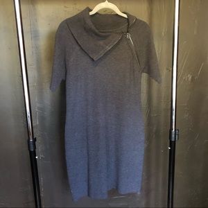 Calvin Klein zippier neck sweater dress L